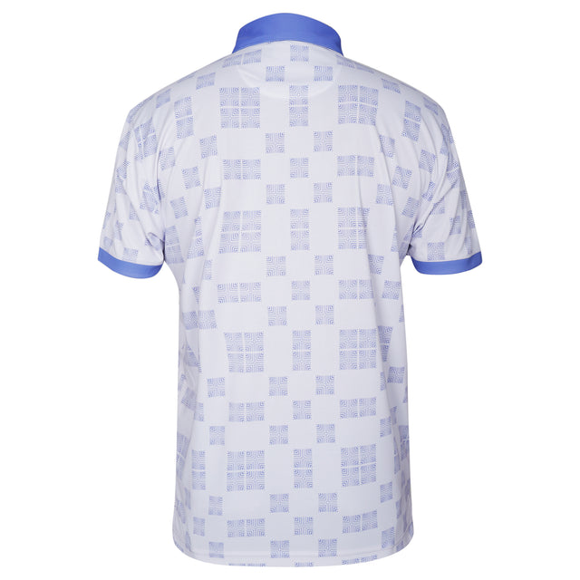 Men,s Geometric Printed Golf Stretch Polo