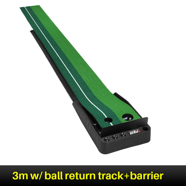 PGM TL004 Golf Putting Mat (Indoor Trainer with Ball Return)