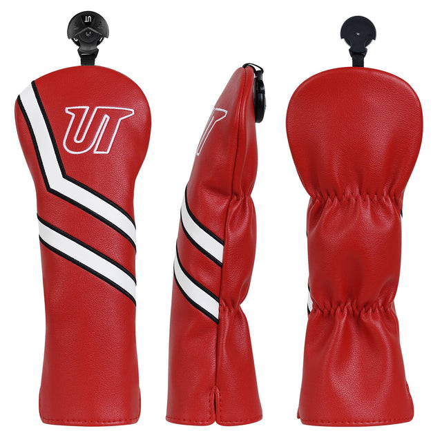 Red PU Hybrid Golf Headcover - UT Club Cover