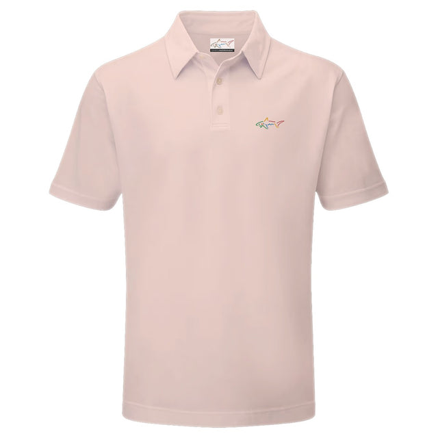 Junior's Stretchable Solid Golf Polo - Pink