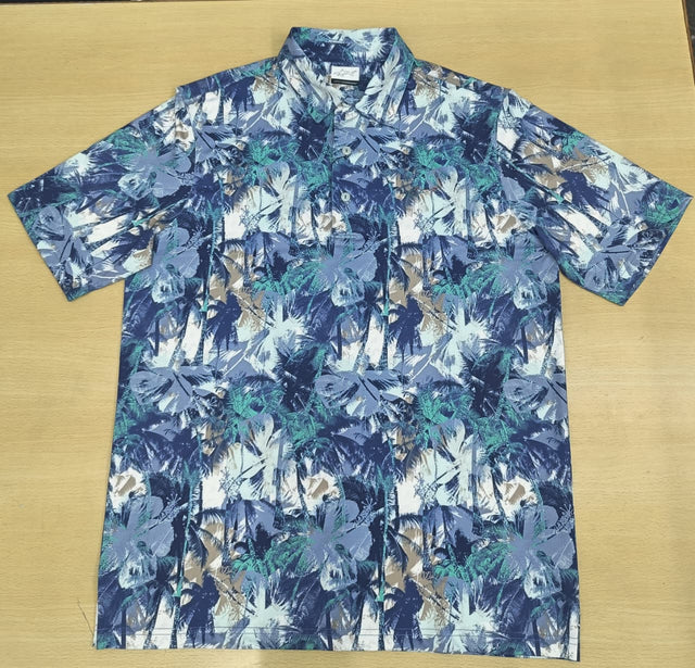 Men's Hibiscus Palm Golf Polo