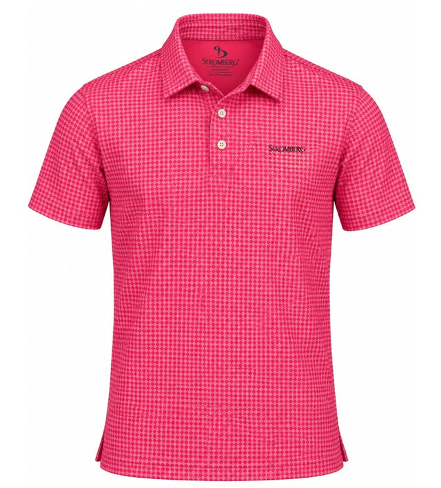 Men’s Micro Geometric Printed Stretchable Golf Polo