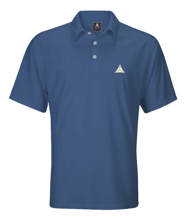 Men's Solid Short Sleeve Polo - Navy