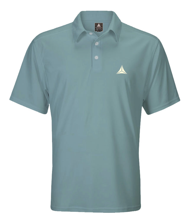 Men,s Solid Short Sleeve Polo - Slate Blue