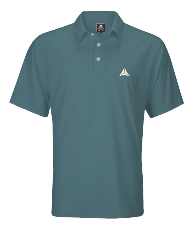 Men's Solid Short Sleeve Polo - Petrol Blue