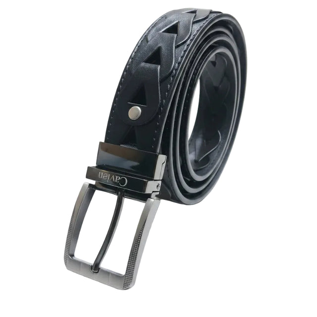 Men’s Premium Golf Belt with Geometric Pattern