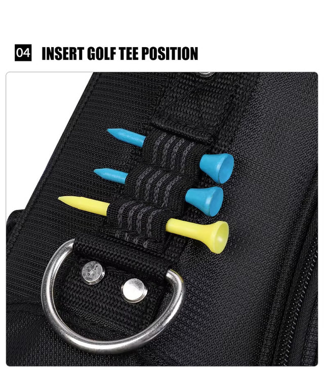 Men's Lightweight 14 Way Divider Golf Stand Bag - Black
