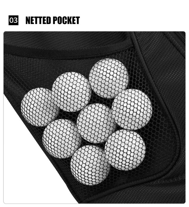 Men's Lightweight 14 Way Divider Golf Stand Bag - Black