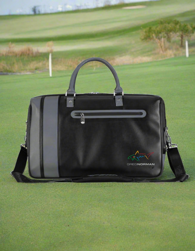 Golf Waterproof Boston Bag with shoe compartment - Black