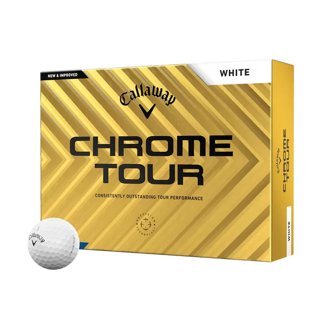 Chrome Tour Golf Balls - White