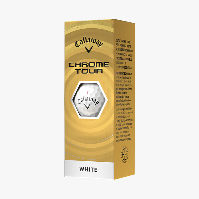 Chrome Tour Golf Balls - White