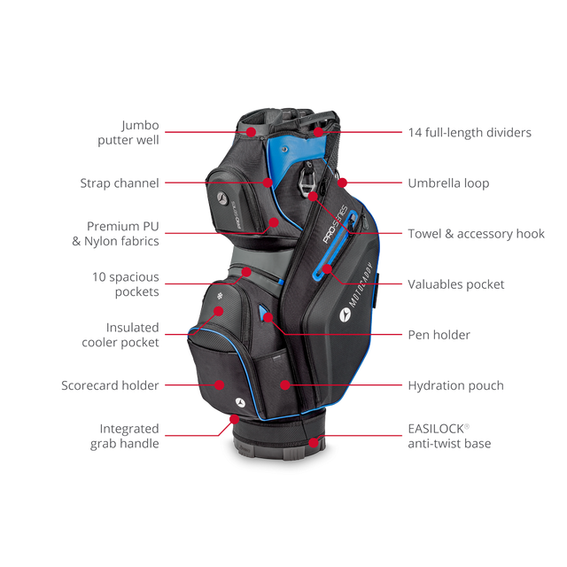 Pro-Series 14 Full Length Dividers Golf Cart Bag