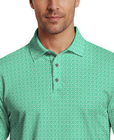 Golf Flag Geo Essential Print Short Sleeve Golf Polo Shirt