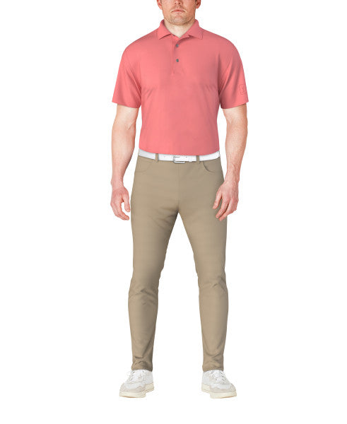 Airflux Mesh Short Sleeve Golf Polo Shirt - Plumeria