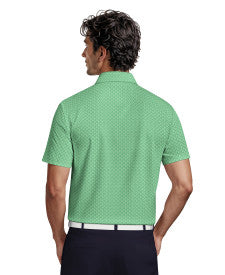 Essential Geo Print Short Sleeve Golf Polo Shirt