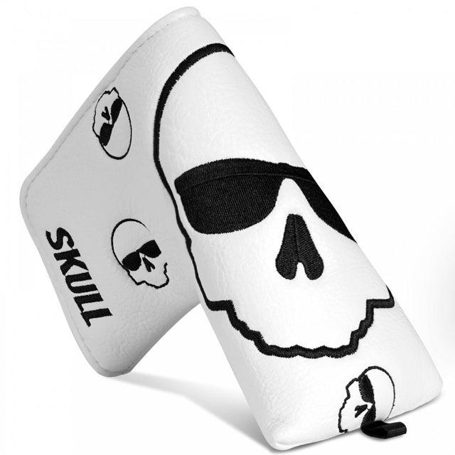 White Skull Blade Golf Putter Cover – Stylish & Protective