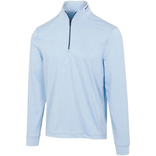 K060 Leaderboard Golf 1/4 Zip Golf Pullover - Cloud Heather