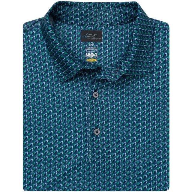 ML75 Parrot Paradise Golf Polo - Nocturne