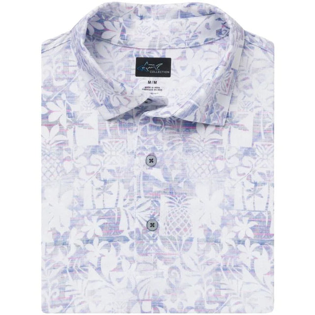 ML75 Stretch Pina Fiesta Mesh Golf Polo
