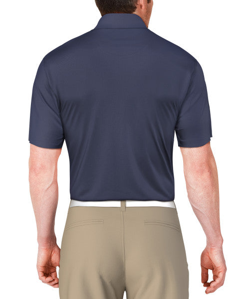 PGA Tour Asymmetric Stripe Print Short Sleeve Golf Polo Shirt