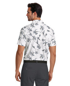 Energized Floral Print Short Sleeve Golf Polo Shirt