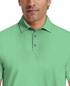 Essential Geo Print Short Sleeve Golf Polo Shirt