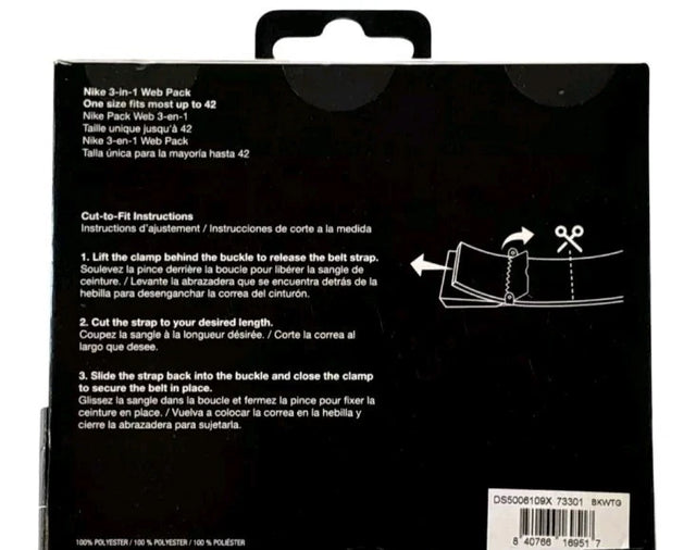 Nike 3-in-1 Web Golf Belt – Adjustable, Cotton, Reversible