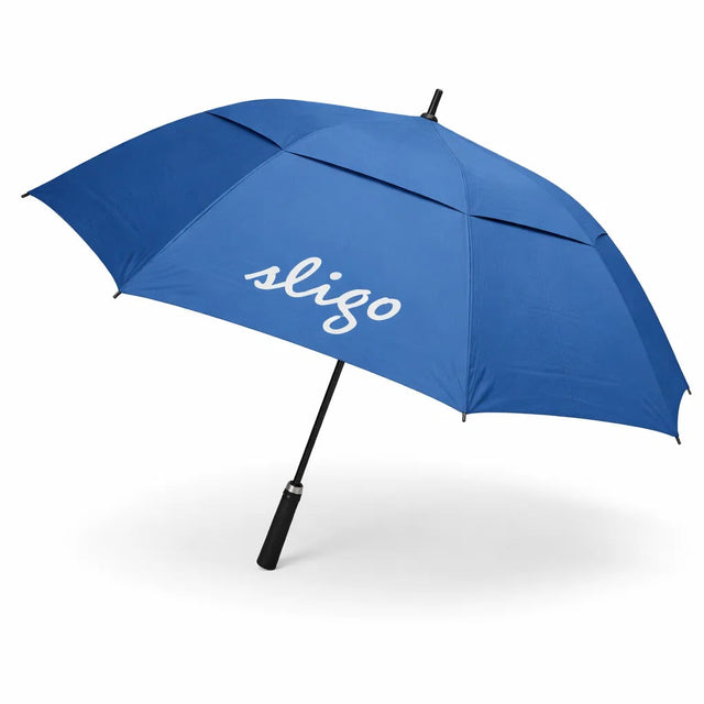 Golf Umbrella – Black, Auto Open, Double Canopy Design