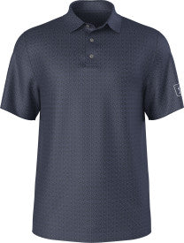 Junior's Golf Flag Geo Print Short Sleeve Golf Polo Shirt