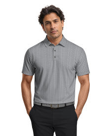 Micro Tee Print Short Sleeve Golf Polo Shirt