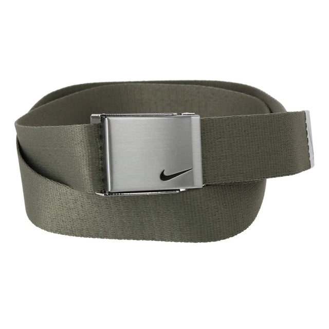 Nike Men's 3-in-1 Web Belt Pack with Silver Buckle