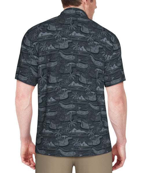 Freeform Golf Print Short Sleeve Golf Polo Shirt