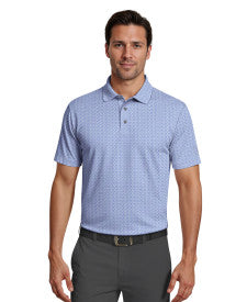 Golf Flag Geo Essential Print Short Sleeve Golf Polo Shirt