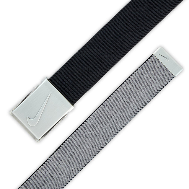 Men's  Web Reversible Golf Belt - Black/Grey