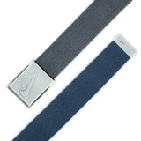 Men's Nike Web Reversible Golf Belt - Grey/Navy