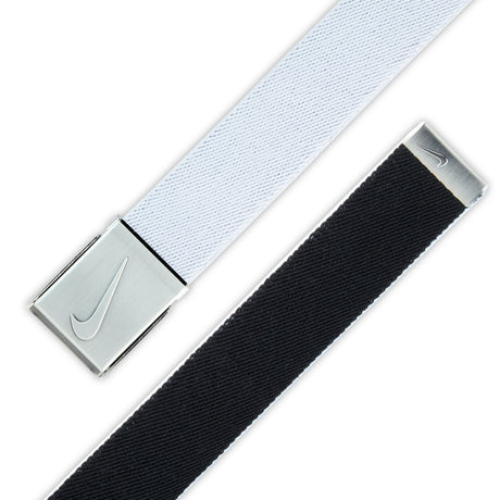 Nike Men's Reversible Stretch Web Belt - WHT/BLK