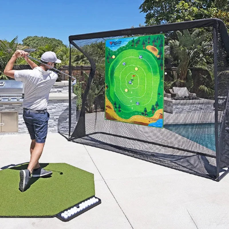 Golf Chipping Dartboard – Indoor Swing Trainer with Velcro Balls