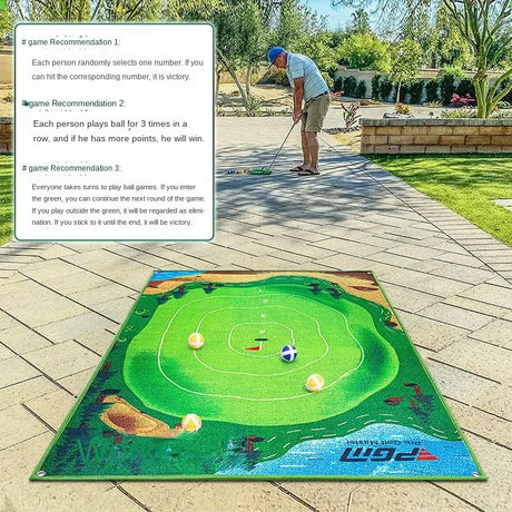 Golf Chipping Dartboard – Indoor Swing Trainer with Velcro Balls