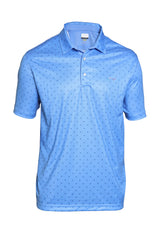 Men's Robin Blue Wind Circle Golf Polo T shirt