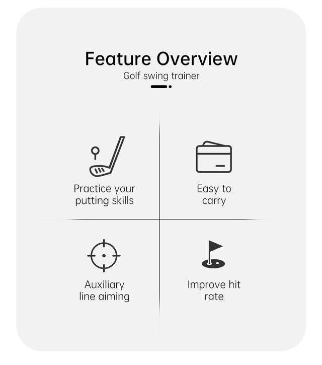 Golf Swing Trainer Indoor/Outdoor Use Shot Mechanics Improvement for All Skill Levels