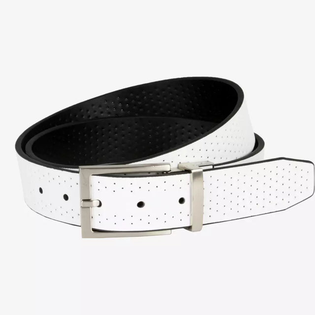 Nike Core Perforated Reversible Belt - White and Back