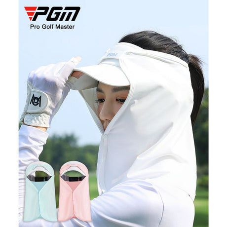 Women's UV Shield Golf Face Mask – Cooling, Breathable Sun Protection Hood