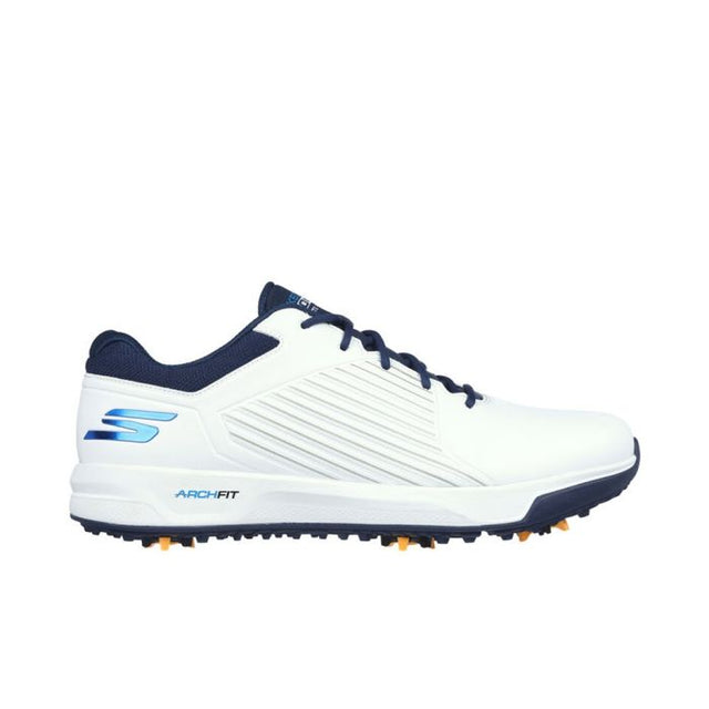 Men’s Arch Fit Elite Vortex MD Spiked Golf Shoes - White/Navy