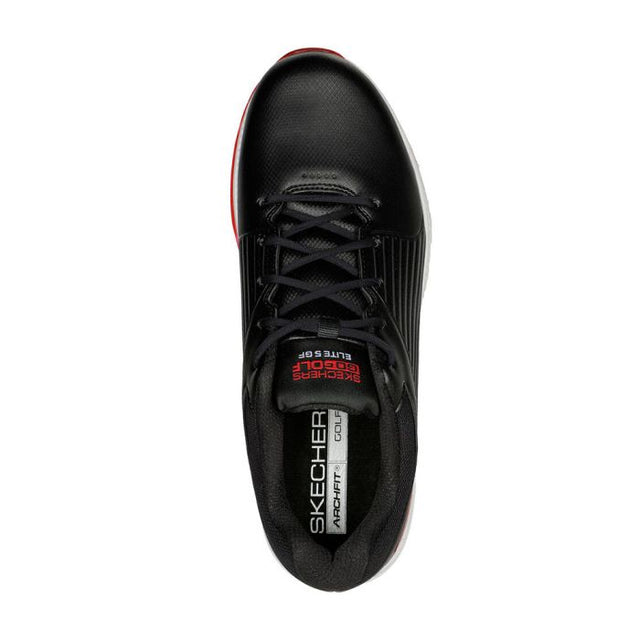 Men's Elite 5 GF MD Spikeless Golf Shoes - Black/Red