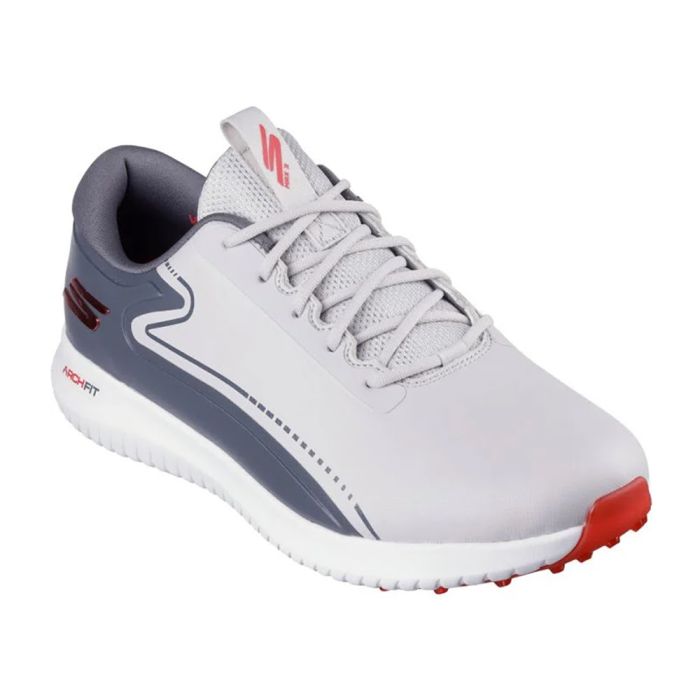 Men's Max 3 MD Spikeless Golf Shoes - Gray/Red