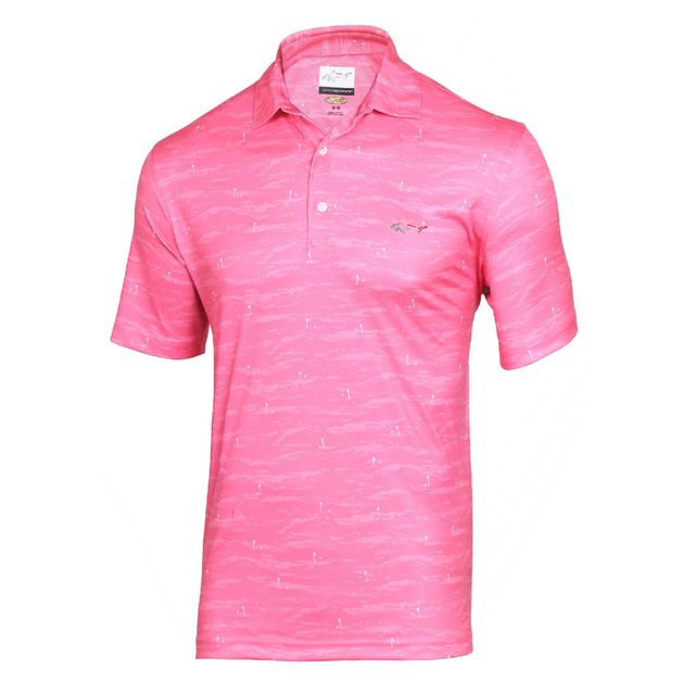 GN Tropical Pink Golf Stretch Polo