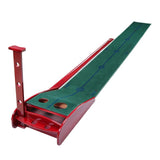 Indoor Golf Trainer Wooden Putting Velvet Mat