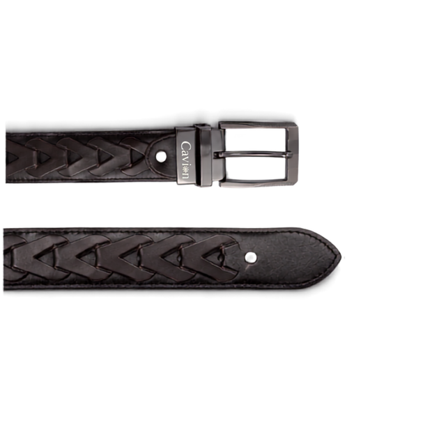 Men’s Premium Golf Belt with Geometric Pattern