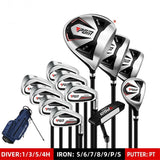 PGM Men's Steel Golf Clubs Set with Stand Bag - MTG051