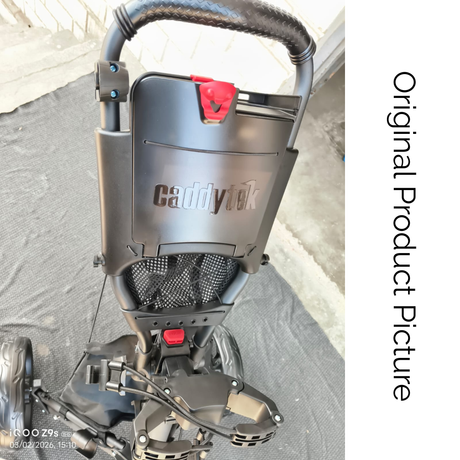 CaddyCruiser ONE Pro One-Click Folding 4-Wheel Golf Push Cart (Trolley)